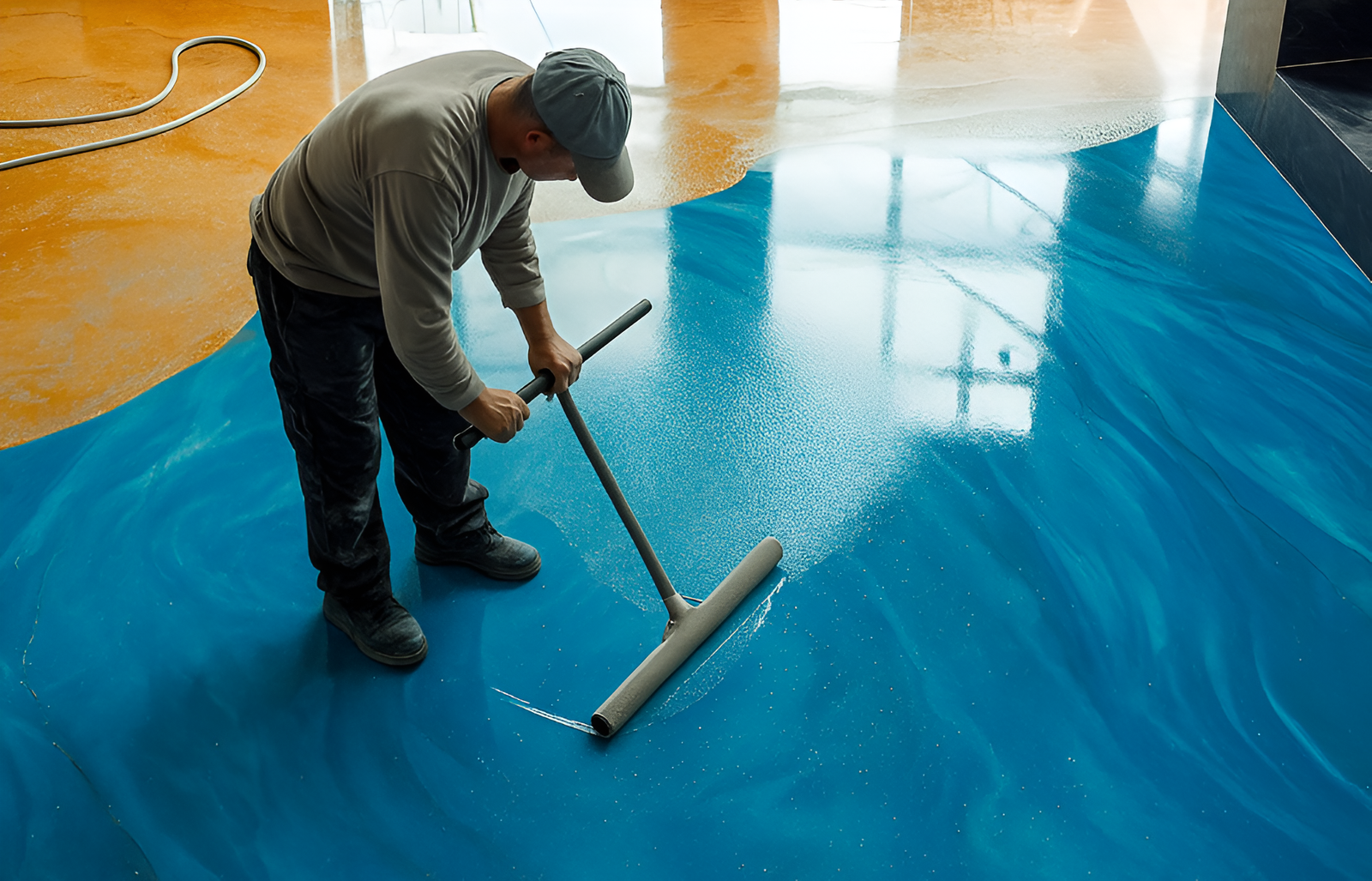 Epoxy flooring project by Luminous Engineering