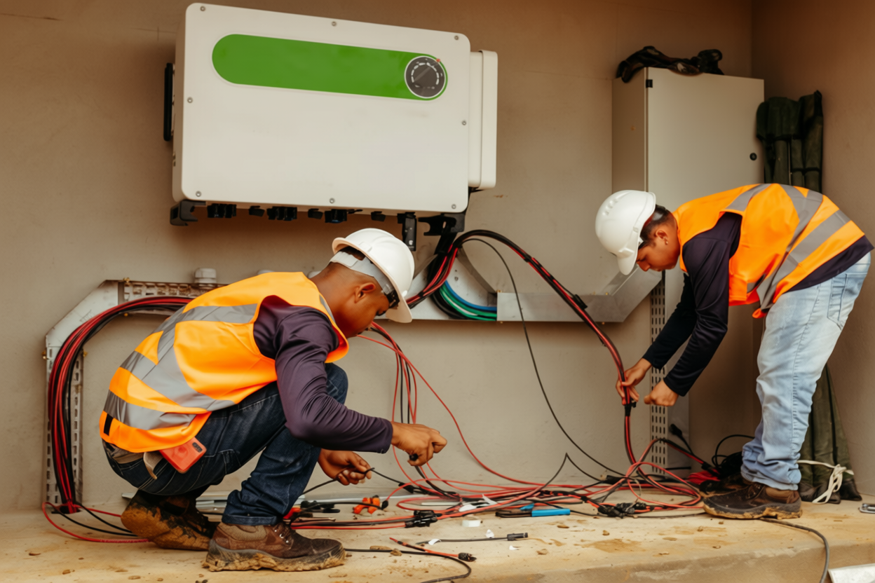Electrical works service project
