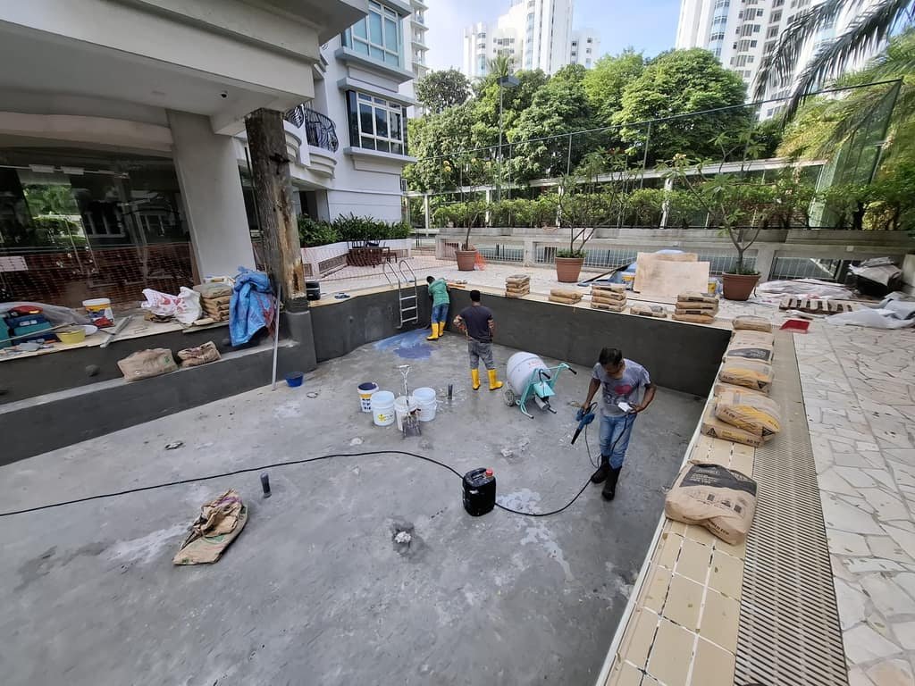 Swimming pool construction planning